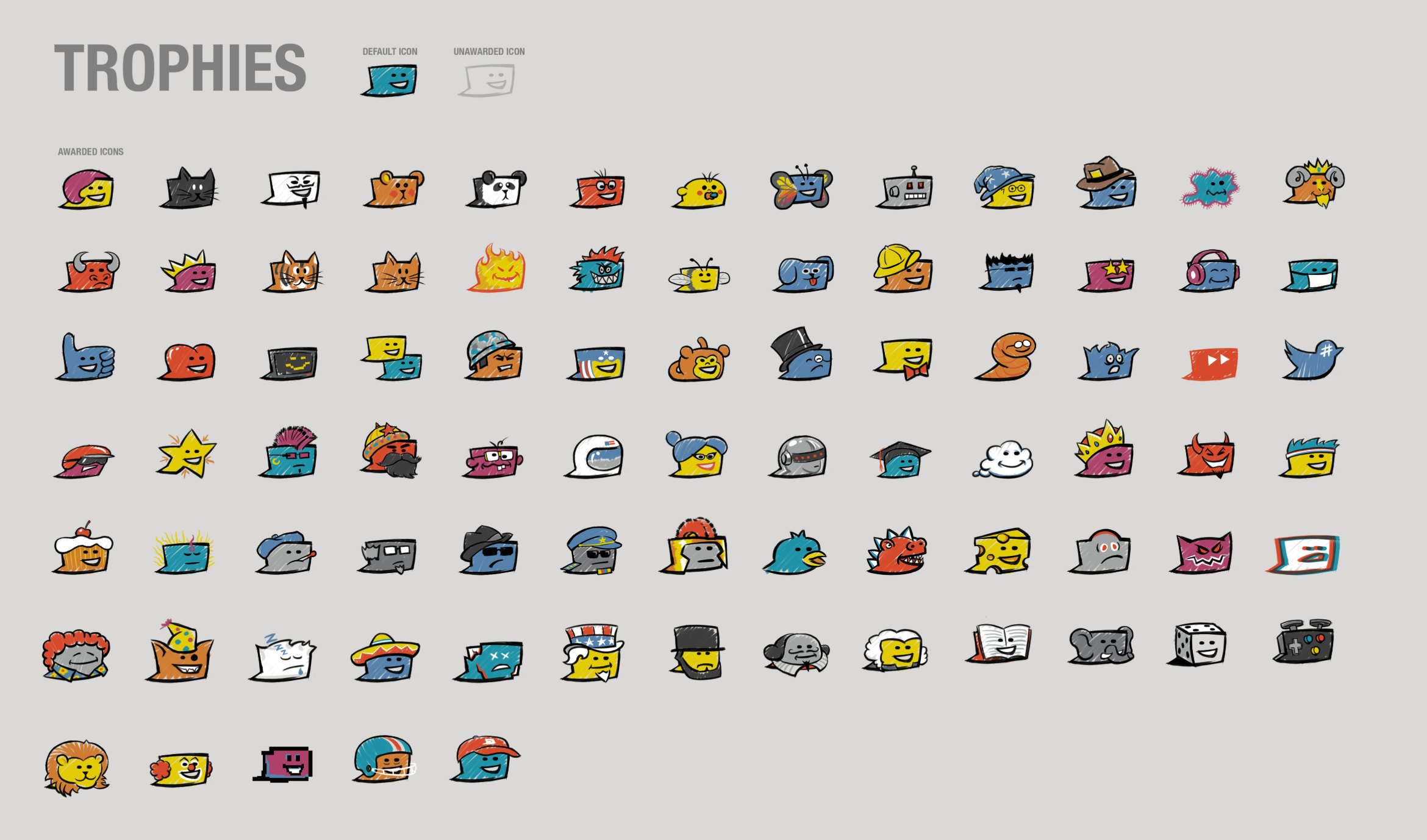 Achievement trophies